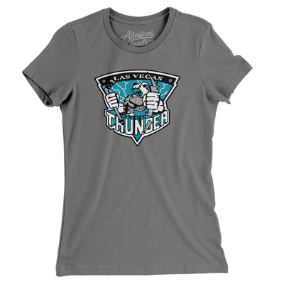 Las Vegas Thunder Hockey Women's T-Shirt-Asphalt-Allegiant Goods Co. Vintage Sports Apparel