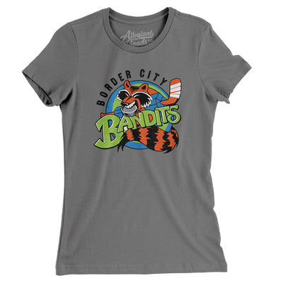 Border City Bandits Hockey Women's T-Shirt-Asphalt-Allegiant Goods Co. Vintage Sports Apparel