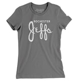 Rochester Jeffs Football Women's T-Shirt-Allegiant Goods Co. Vintage Sports Apparel