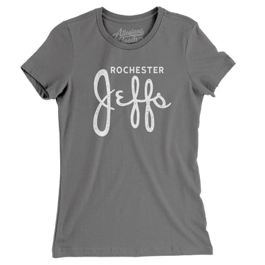 Rochester Jeffs Football Women's T-Shirt-Allegiant Goods Co. Vintage Sports Apparel