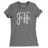 Rochester Jeffs Football Women's T-Shirt-Asphalt-Allegiant Goods Co. Vintage Sports Apparel