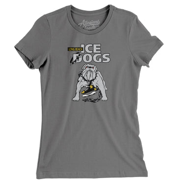 Long Beach Ice Dogs Hockey Women's T-Shirt-Allegiant Goods Co. Vintage Sports Apparel