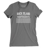 Rock Island Independents Football Women's T-Shirt-Allegiant Goods Co. Vintage Sports Apparel