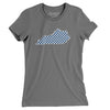 Kentucky Checkerboard Women's T-Shirt-Asphalt-Allegiant Goods Co. Vintage Sports Apparel