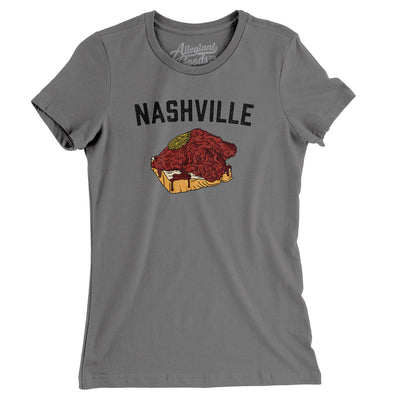Nashville Hot Chicken Women's T-Shirt-Asphalt-Allegiant Goods Co. Vintage Sports Apparel