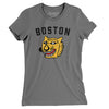 Boston Tigers Hockey Women's T-Shirt-Asphalt-Allegiant Goods Co. Vintage Sports Apparel