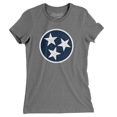 Tennessee State Flag Women's T-Shirt-Allegiant Goods Co. Vintage Sports Apparel