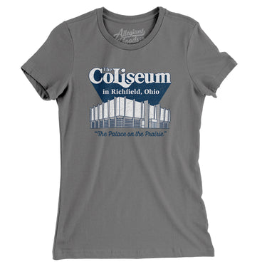 Richfield Ohio Coliseum Women's T-Shirt-Allegiant Goods Co. Vintage Sports Apparel