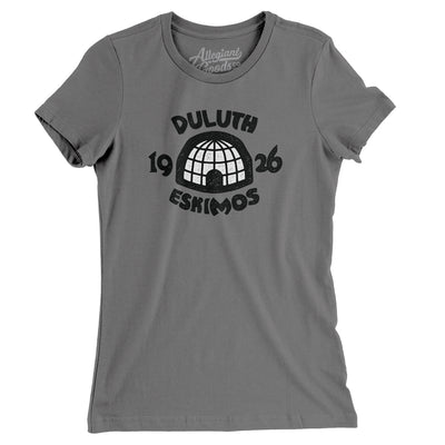 Duluth Eskimos Football Women's T-Shirt-Asphalt-Allegiant Goods Co. Vintage Sports Apparel