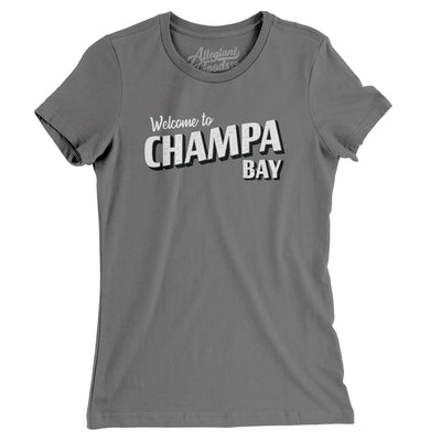 Champa Bay Women's T-Shirt-Asphalt-Allegiant Goods Co. Vintage Sports Apparel