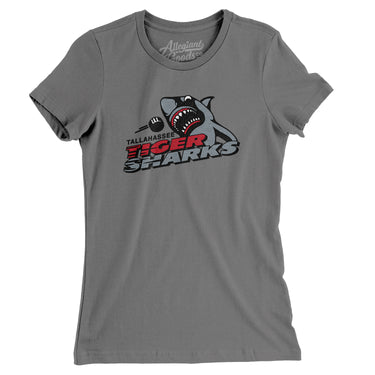 Tallahassee Tiger Sharks Hockey Women's T-Shirt-Allegiant Goods Co. Vintage Sports Apparel