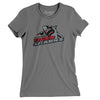 Tallahassee Tiger Sharks Hockey Women's T-Shirt-Asphalt-Allegiant Goods Co. Vintage Sports Apparel
