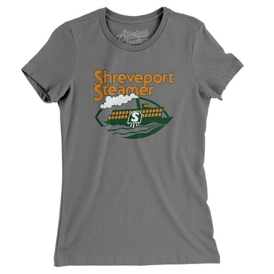 Shreveport Steamer Football Women's T-Shirt-Asphalt-Allegiant Goods Co. Vintage Sports Apparel
