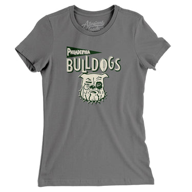 Philadelphia Bulldogs Football Women's T-Shirt-Allegiant Goods Co. Vintage Sports Apparel