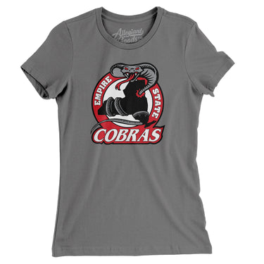 Empire State Cobras Roller Hockey Women's T-Shirt-Allegiant Goods Co. Vintage Sports Apparel