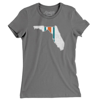 Florida Helmet Stripes Women's T-Shirt-Allegiant Goods Co. Vintage Sports Apparel