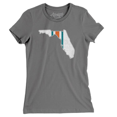 Florida Helmet Stripes Women's T-Shirt-Allegiant Goods Co. Vintage Sports Apparel