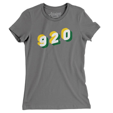 Green Bay 920 Area Code Women's T-Shirt-Allegiant Goods Co. Vintage Sports Apparel