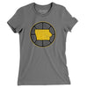 Iowa Basketball Women's T-Shirt-Asphalt-Allegiant Goods Co. Vintage Sports Apparel