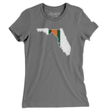 Florida Helmet Stripes Women's T-Shirt-Allegiant Goods Co. Vintage Sports Apparel