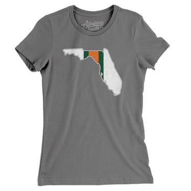 Florida Helmet Stripes Women's T-Shirt-Allegiant Goods Co. Vintage Sports Apparel