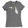 Florida Helmet Stripes Women's T-Shirt-Asphalt-Allegiant Goods Co. Vintage Sports Apparel