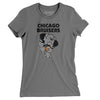 Chicago Bruisers Football Women's T-Shirt-Asphalt-Allegiant Goods Co. Vintage Sports Apparel