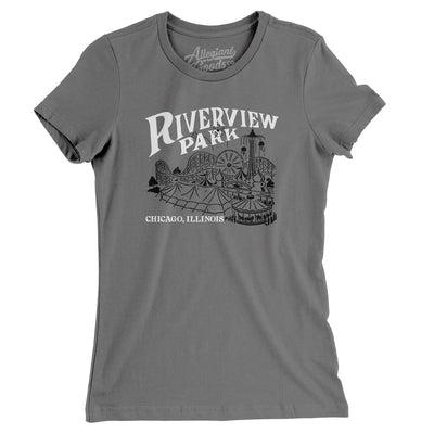 Riverview Park Amusement Park Women's T-Shirt-Asphalt-Allegiant Goods Co. Vintage Sports Apparel