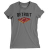 Detroit Style Pan Pizza Women's T-Shirt-Asphalt-Allegiant Goods Co. Vintage Sports Apparel