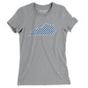 Kentucky Checkerboard Women's T-Shirt-Athletic Heather-Allegiant Goods Co. Vintage Sports Apparel