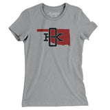 Oklahoma Home State Women's T-Shirt-Athletic Heather-Allegiant Goods Co. Vintage Sports Apparel