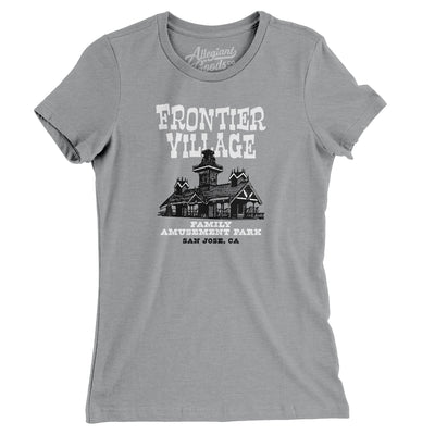 Frontier Village Amusement Park Women's T-Shirt-Athletic Heather-Allegiant Goods Co. Vintage Sports Apparel