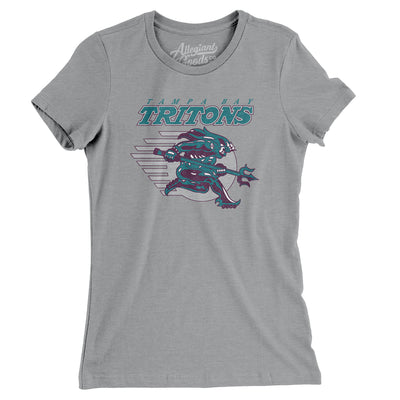 Tampa Bay Tritons Roller Hockey Women's T-Shirt-Athletic Heather-Allegiant Goods Co. Vintage Sports Apparel