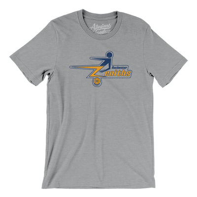 Rochester Zeniths Basketball Men/Unisex T-Shirt-Athletic Heather-Allegiant Goods Co. Vintage Sports Apparel