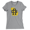 Georgia Home State Women's T-Shirt-Athletic Heather-Allegiant Goods Co. Vintage Sports Apparel