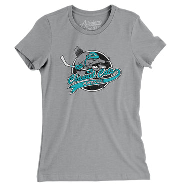 Huntsville Channel Cats Hockey Women's T-Shirt-Allegiant Goods Co. Vintage Sports Apparel