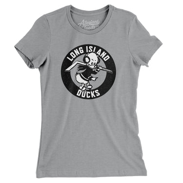Long Island Ducks Hockey Women's T-Shirt-Allegiant Goods Co. Vintage Sports Apparel