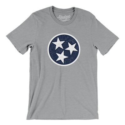Tennessee State Flag Men/Unisex T-Shirt-Athletic Heather-Allegiant Goods Co. Vintage Sports Apparel