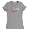 Los Angeles Lazers Soccer Women's T-Shirt-Athletic Heather-Allegiant Goods Co. Vintage Sports Apparel