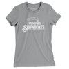 Memphis Showboats Football Women's T-Shirt-Athletic Heather-Allegiant Goods Co. Vintage Sports Apparel