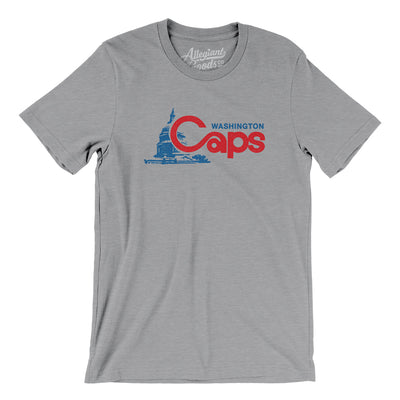 Washington Caps Defunct Basketball Men/Unisex T-Shirt-Athletic Heather-Allegiant Goods Co. Vintage Sports Apparel