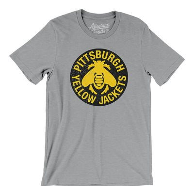 Pittsburgh Yellow Jackets Hockey Men/Unisex T-Shirt-Athletic Heather-Allegiant Goods Co. Vintage Sports Apparel