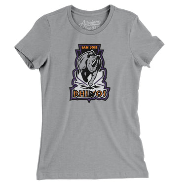 San Jose Rhinos Roller Hockey Women's T-Shirt-Allegiant Goods Co. Vintage Sports Apparel