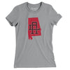 Alabama Home State Women's T-Shirt-Athletic Heather-Allegiant Goods Co. Vintage Sports Apparel