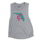 Florida Home State Women's Flowey Scoopneck Muscle Tank-Allegiant Goods Co. Vintage Sports Apparel
