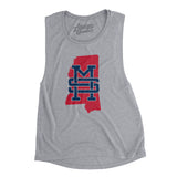 Mississippi Home State Women's Flowey Scoopneck Muscle Tank-Allegiant Goods Co. Vintage Sports Apparel
