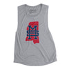 Mississippi Home State Women's Flowey Scoopneck Muscle Tank-Athletic Heather-Allegiant Goods Co. Vintage Sports Apparel