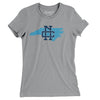 North Carolina Home State Women's T-Shirt-Athletic Heather-Allegiant Goods Co. Vintage Sports Apparel