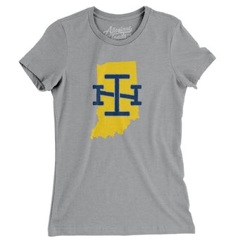 Indiana Home State Women's T-Shirt-Allegiant Goods Co. Vintage Sports Apparel