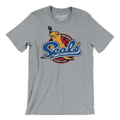 Orlando Seals Hockey Men/Unisex T-Shirt-Athletic Heather-Allegiant Goods Co. Vintage Sports Apparel